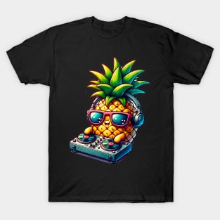 Cute Kawaii Pineapple DJ T-Shirt